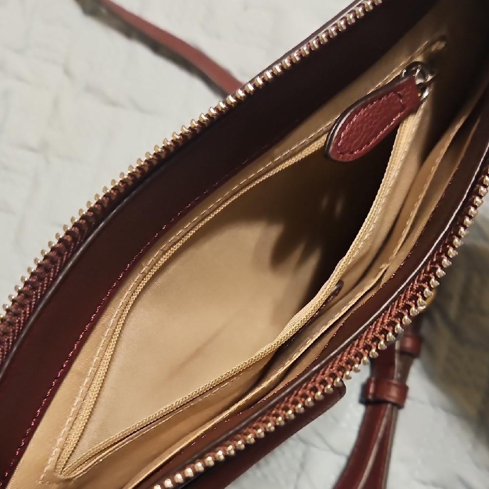 Brown Leather Crossbody Bag - Picture 6 of 7
